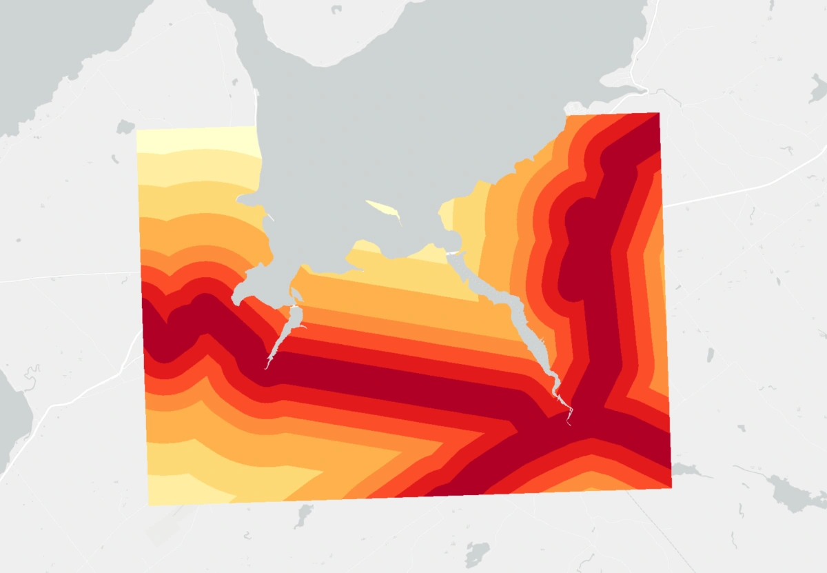Transmission Line Proximity Raster